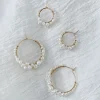 Cruz Pearl Hoops