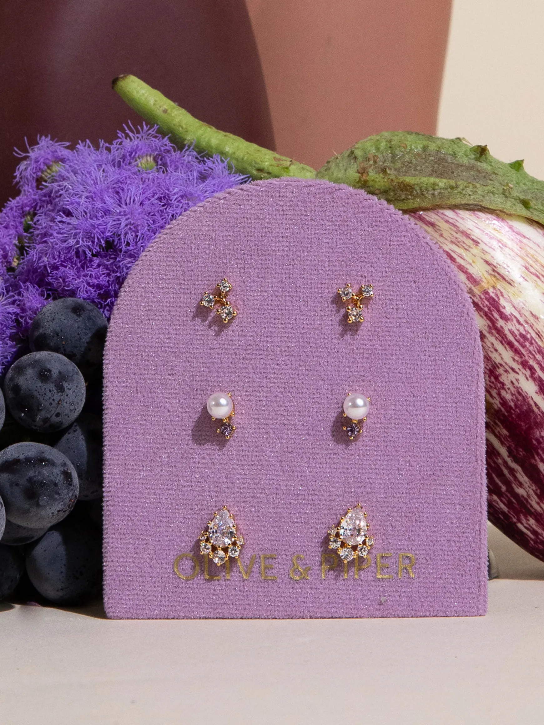 Violette Petite Stud Set